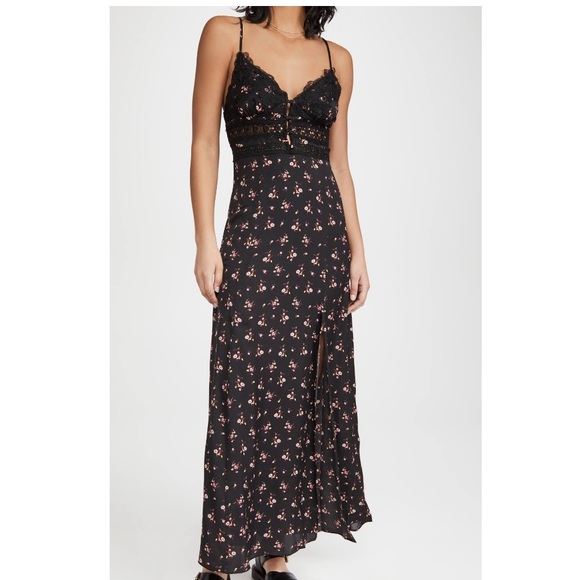 Free people out about maxi floral slip dress - Picture 3 of 13